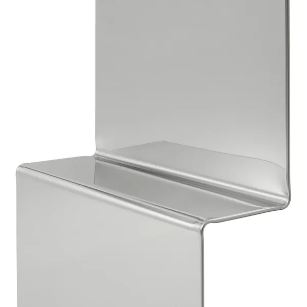 Pleat Mirror 227x57 cm Polished Steel