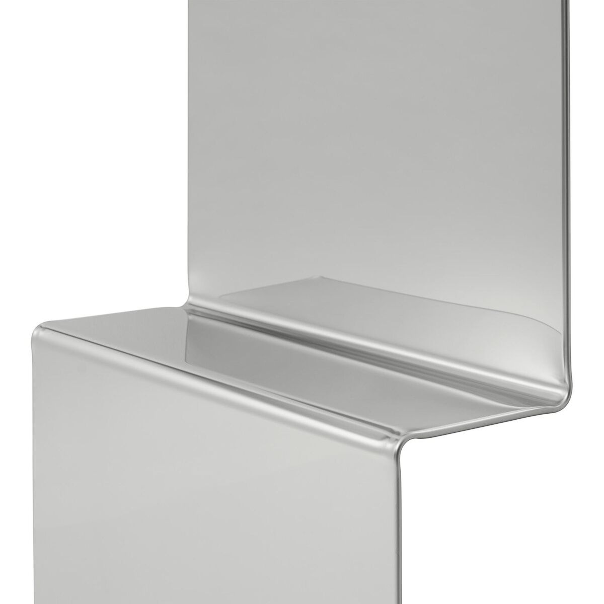 Pleat Spejl 227x57 cm Poleret Stål