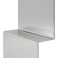 Pleat Spejl 227x57 cm Poleret Stål