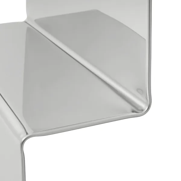 Pleat Mirror 227x57 cm Polished Steel