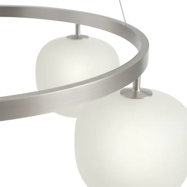 Rime Chandelier Aluminum Gray