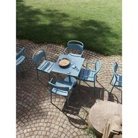 Linear Stål Matstol Med Armstöd Taupe