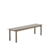 Lineær Stålbenk 110 x 34 cm Taupe