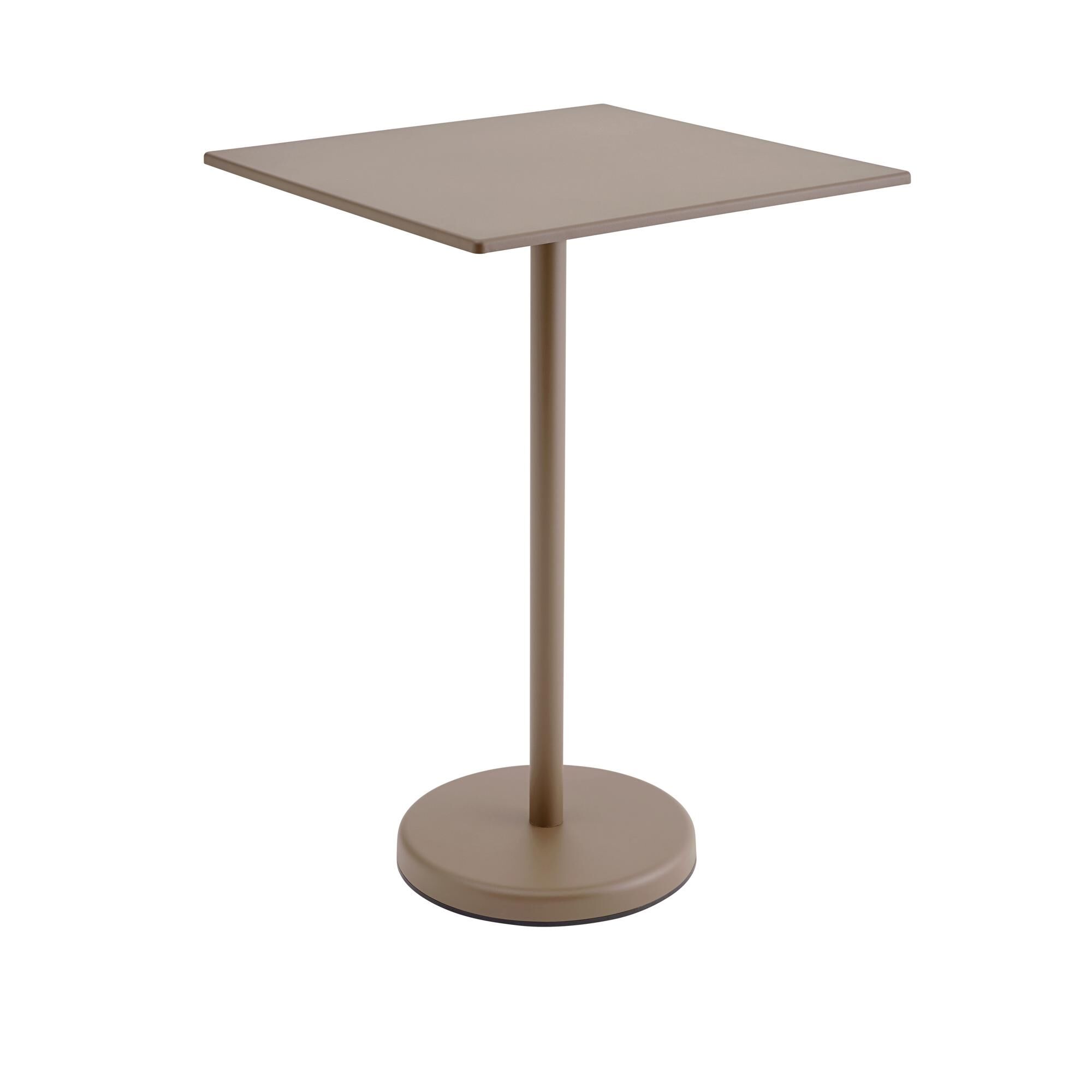 Linear Steel Café Hagebord 105x70 cm Taupe
