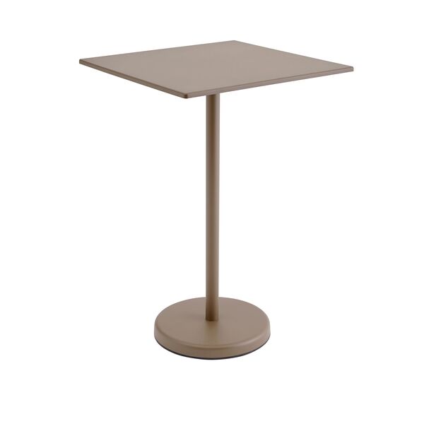Linear Steel Café Havebord 105x70 cm Taupe
