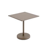 Linear Stahl-Café-Gartentisch 73x70 cm Taupe