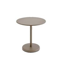 Linear Stahl-Café-Gartentisch 70x73 Taupe