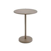 Linear Stahl-Café-Gartentisch 70x95 Taupe
