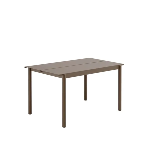 Linear Steel Table 140x75 cm Taupe
