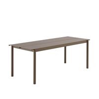 Linear Steel Bord 200 x 75 cm Taupe