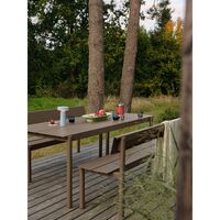 Linear Steel Bord 200 x 75 cm Taupe