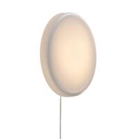 Lámpara de Techo Looped Regulable con Interruptor IP44 Blanco