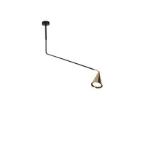 Gordon 561.11C Ceiling Light Matt Black/ Brushed Brass