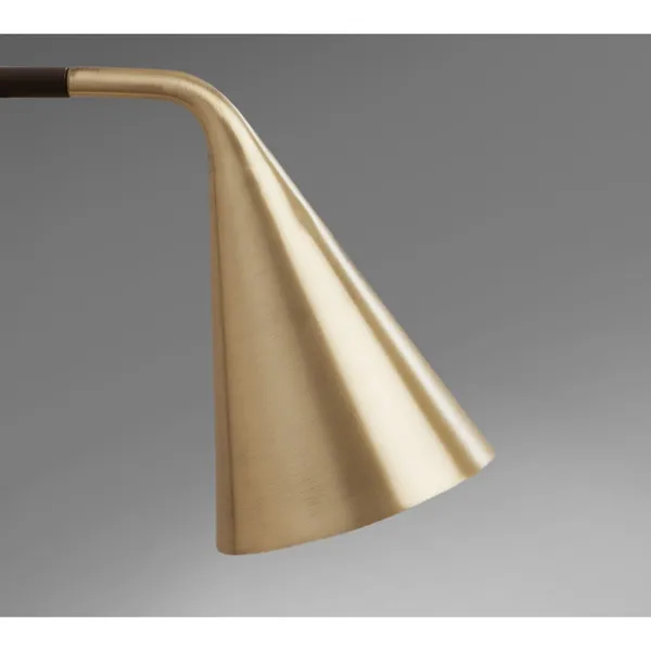 Gordon 561.11C Loftlampe Mat Sort/Børstet Messing