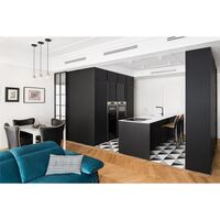 Nabila 552.21L Pendant Black/ Brushed Brass/ Clear Glass