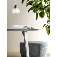 Nabila 552.22L Pendant Black/ Brushed Brass/ Clear Glass