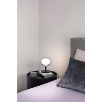 Nabila 552.32L Table Lamp Black/ Black Chrome/ Smoked Glass