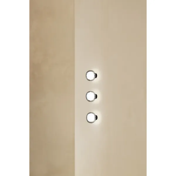 Nabila 552.42L Wall/ Ceiling Light Titanium/Dark Bronze/ Champagne Glass