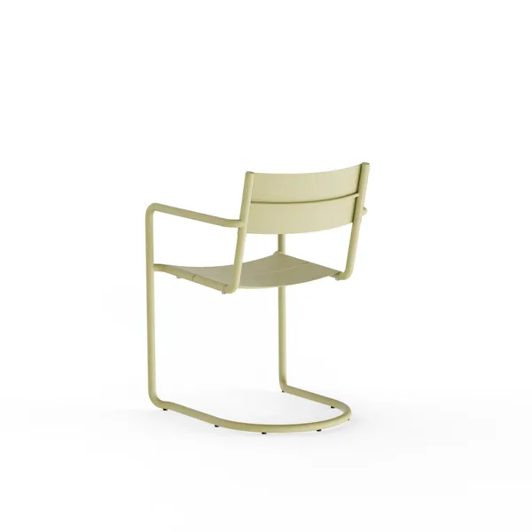 Sine Dining Chair with Armrests Yellow