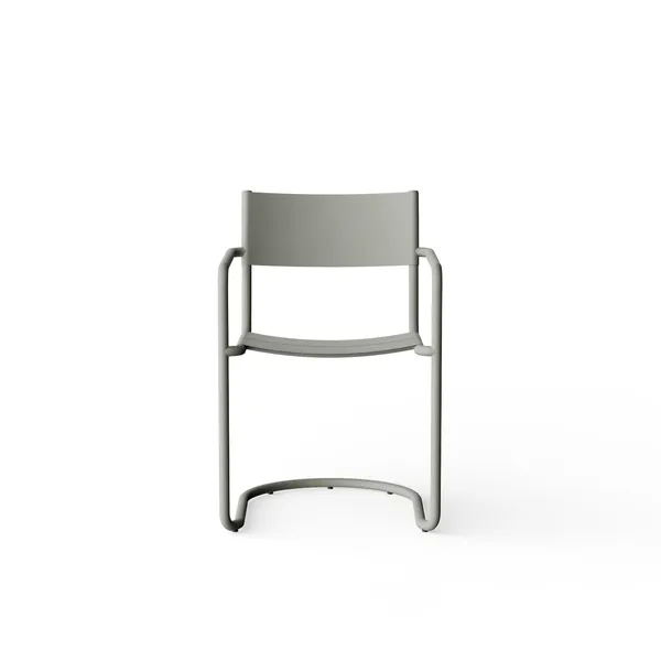 Sine Dining Chair with Armrests Gray