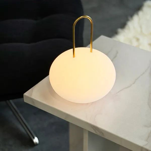 Linterna LED Ellipse Blanco/ Latón