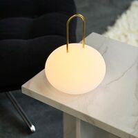 Linterna LED Ellipse Blanco/ Latón