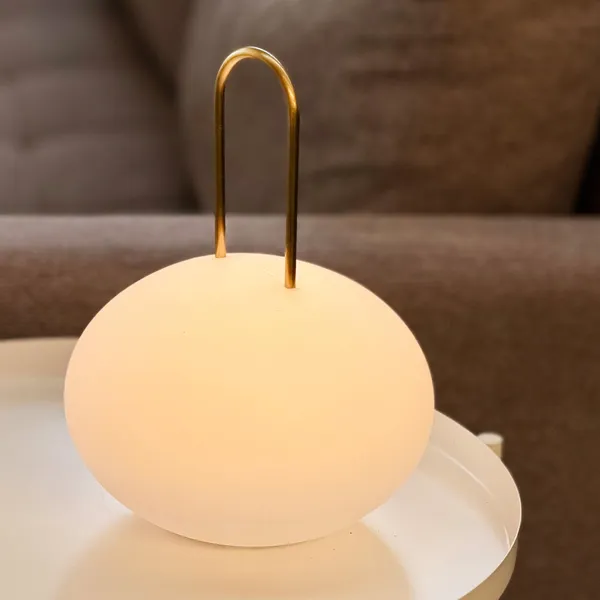 Linterna LED Ellipse Blanco/ Latón