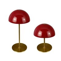 ALONG Mini Table lamp LED 2 pcs Dark Red/ Brass