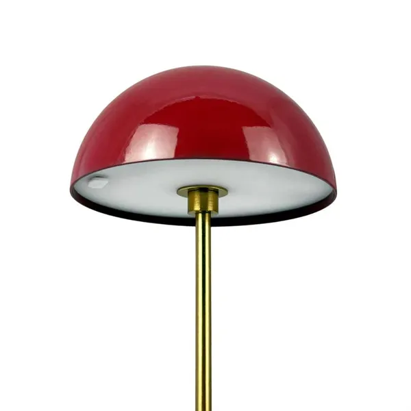 ALONG Mini Table lamp LED 2 pcs Dark Red/ Brass