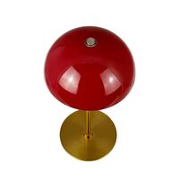 ALONG Mini Table lamp LED 2 pcs Dark Red/ Brass