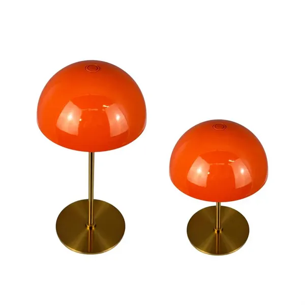 ALONG Mini Tischlampe LED, 2 Stück , Orange/ Messing