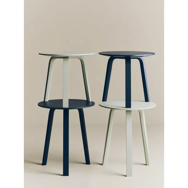 Table basse Bella Ø45 x H49 Bleu anthracite