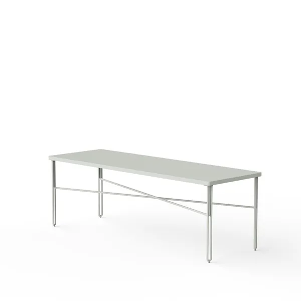 Inline Coffee Table 120x40 Light Gray