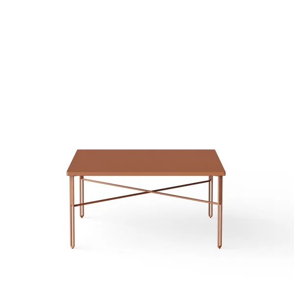Inline Coffee Table 80x80 Red