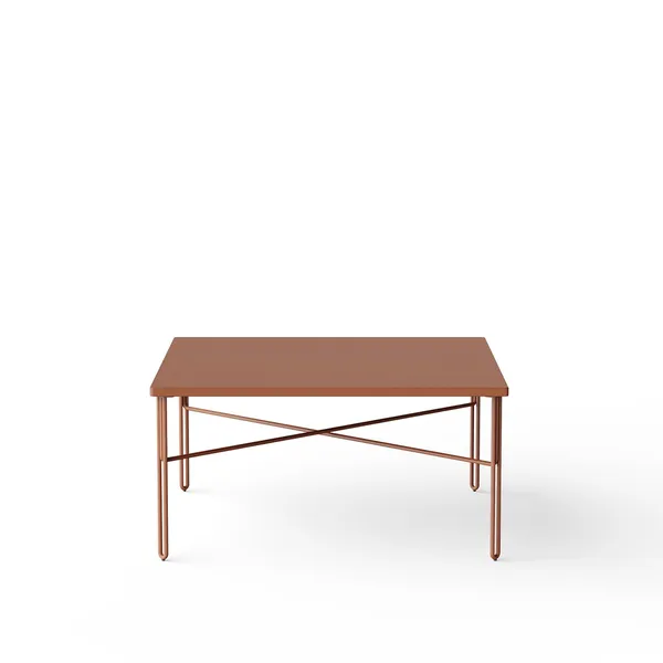 Inline Coffee Table 80x80 Red