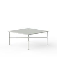 Inline Coffee Table 80x80 Light Gray