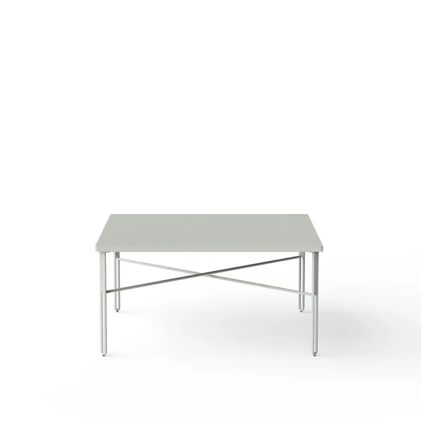 Inline Coffee Table 80x80 Light Gray