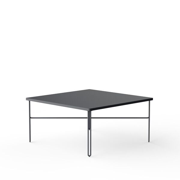 Tavolino da Caffè Inline 80x80 Grigio Scuro