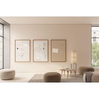 Dynamic Flex Wall Frame For Whiteboard 120x150 Matt Oak