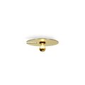 Wever & Ducré MIRRO 1.0 Væg/Loftlampe Mat Sort/Lys Guld