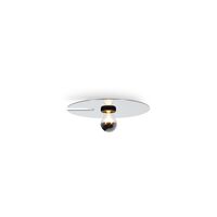 Wever & Ducré MIRRO 1.0 Væg/Loftlampe Mat Sort/Glossy Aluminium