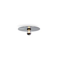 Wever & Ducré MIRRO 1.0 Væg/Loftlampe Mat Sort/Sort Krom