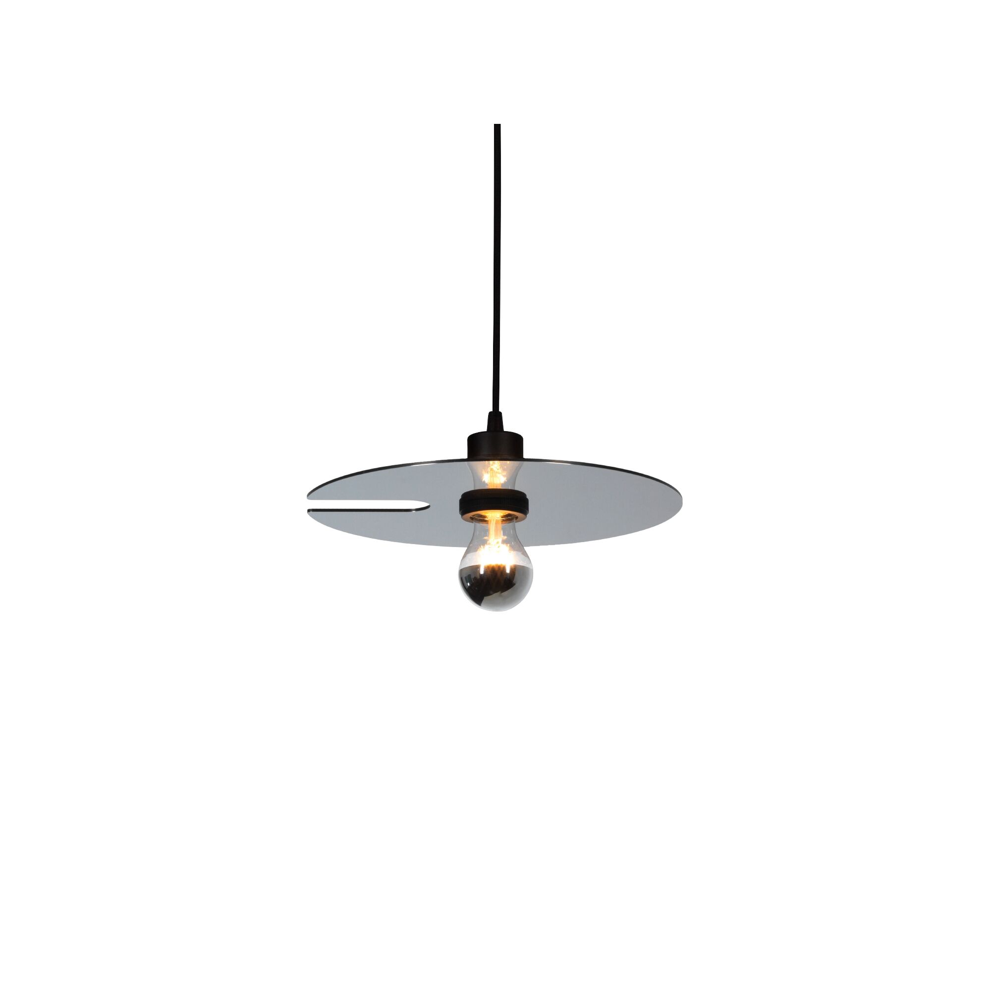 Wever & Ducr MIRRO 1.0 Pendel Mat Sort/Sort Krom