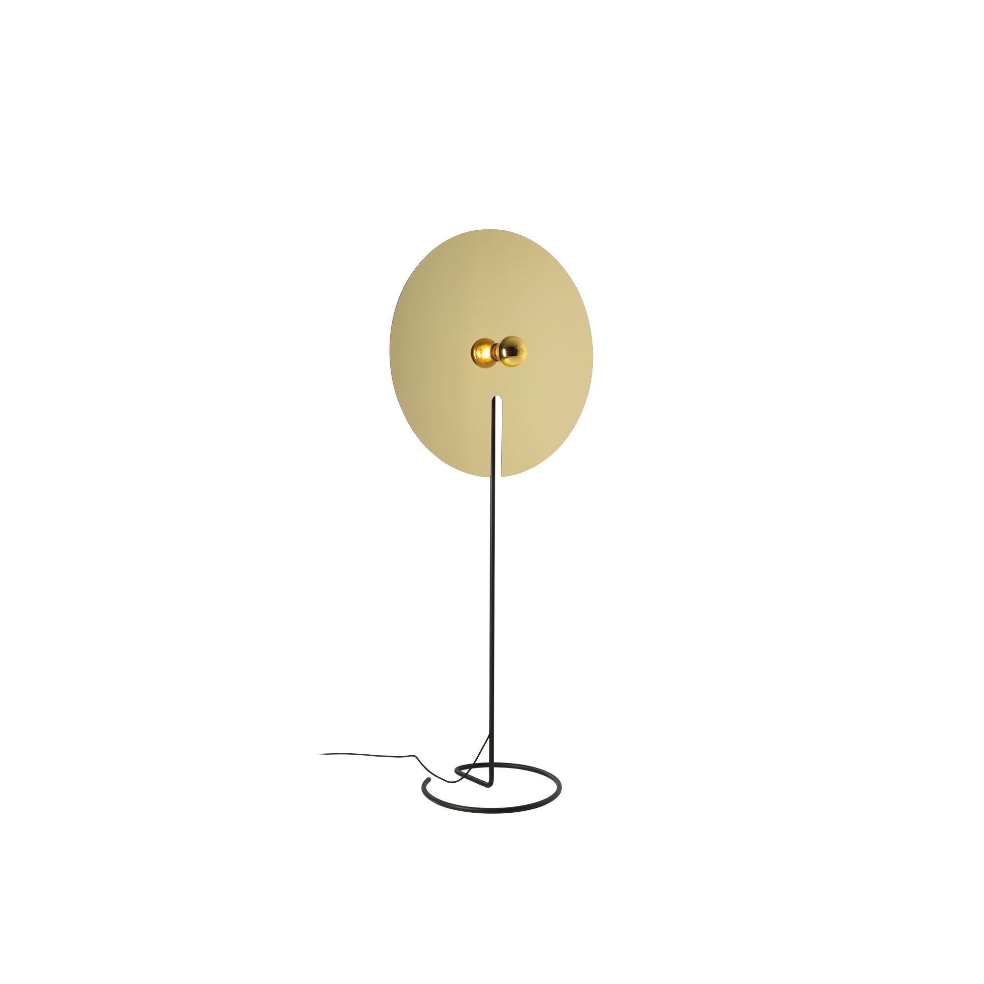 Wever & Ducr MIRRO 3.0 Gulvlampe Mat Sort/Lys Guld