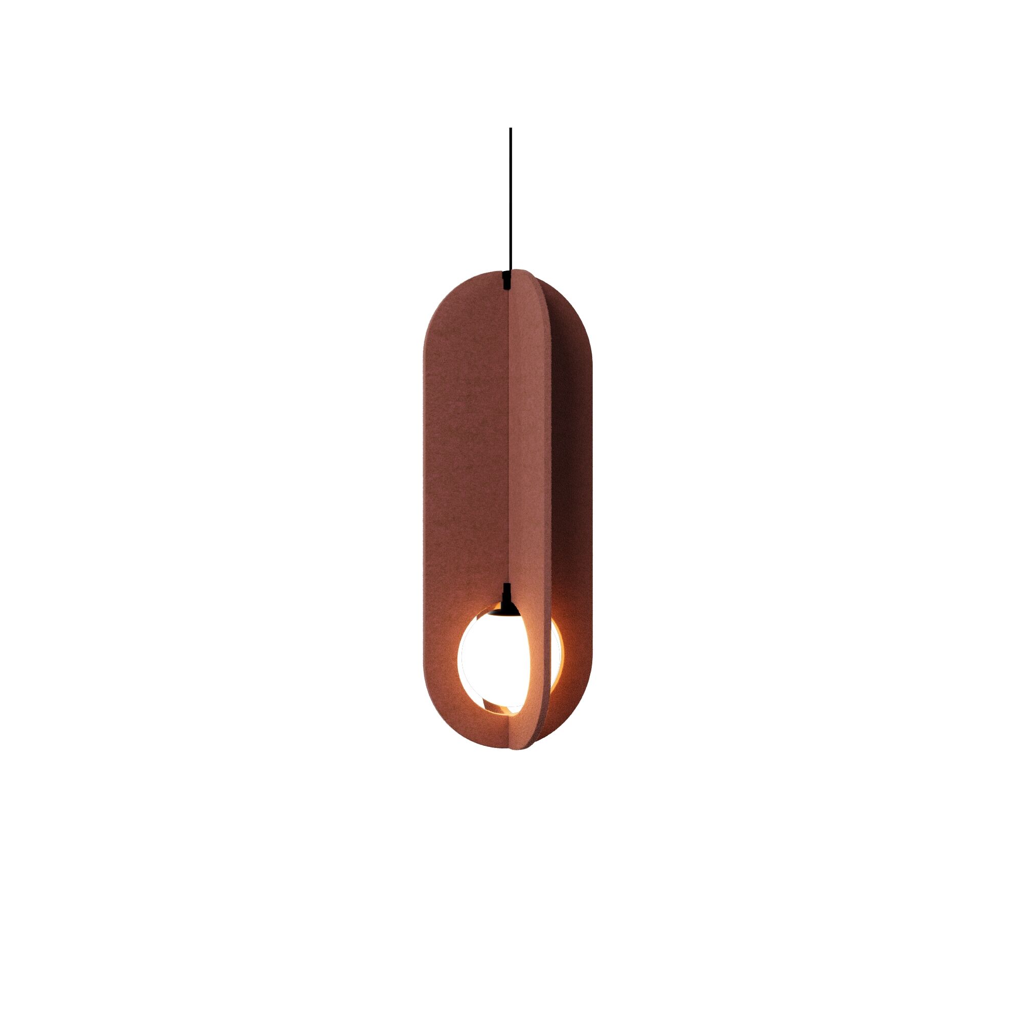 Wever & Ducr SOLLI COCOON 1.0 Pendel Felt Oxide Red