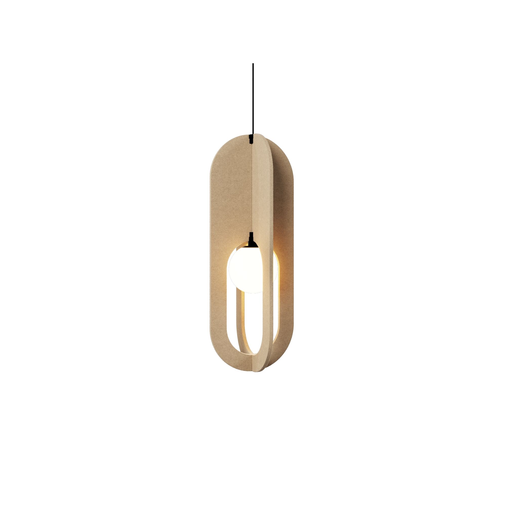 Wever & Ducr SOLLI COCOON 2.0 Pendel Felt Limestone