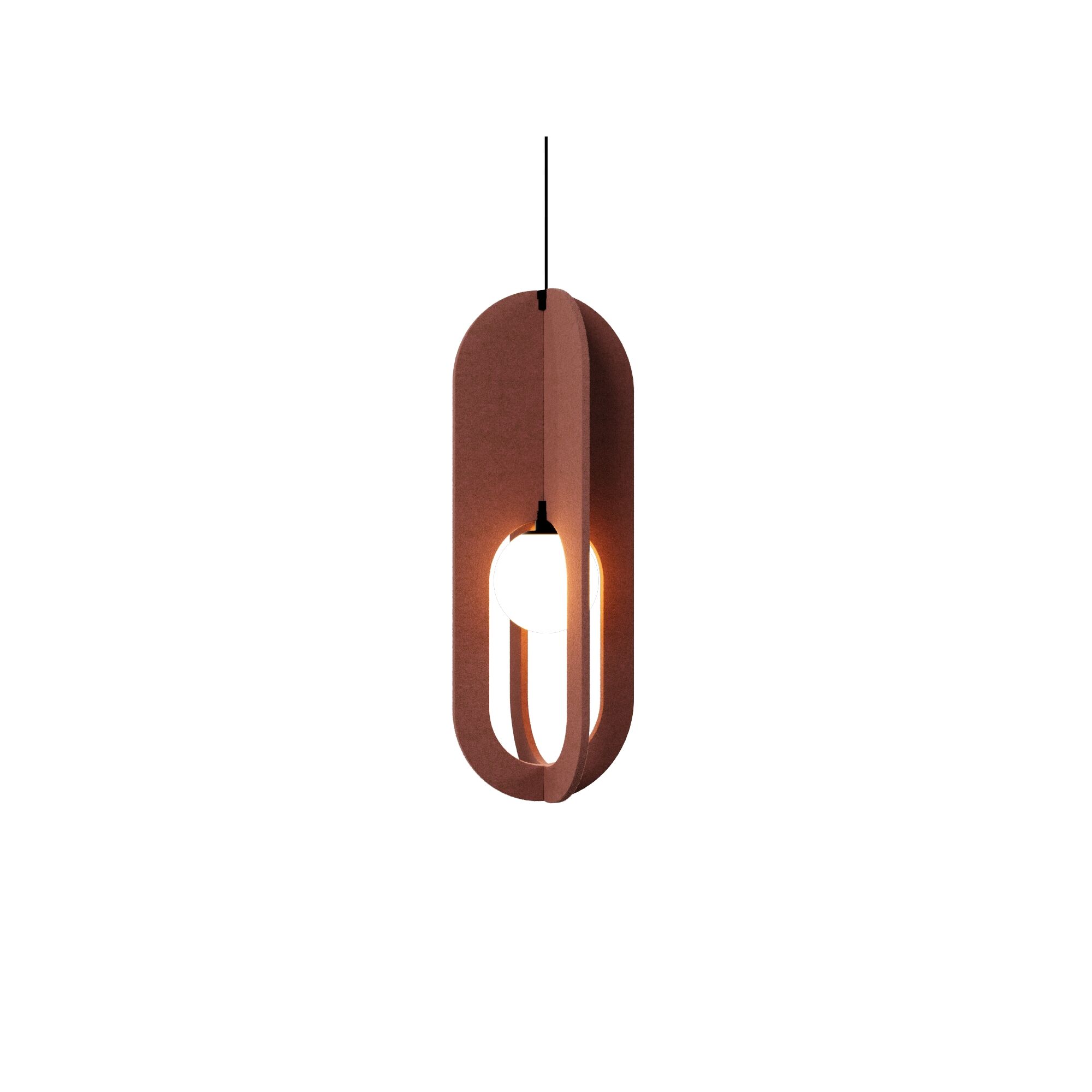 Wever & Ducr SOLLI COCOON 2.0 Pendel Felt Oxide Red