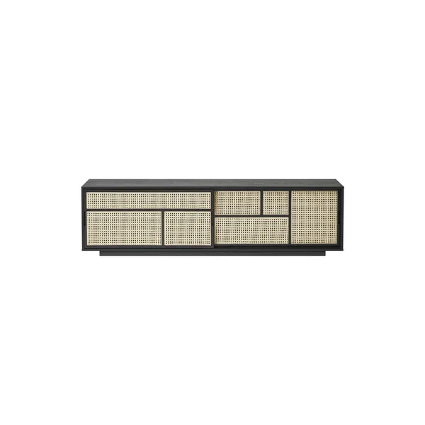 Air Side Table Low Dark Oak