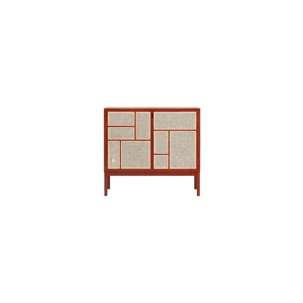 Air Side Table with Legs Red
