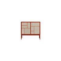 Air Side Table with Legs Red